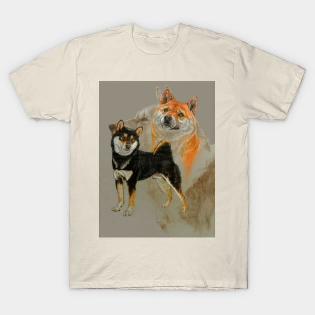 Shiba Inu Second T-Shirt by BarbBarcikKeith